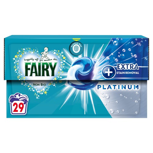 Fairy Non Bio Platinum + Stain Removal For Sensitive Skin Washing Capsules