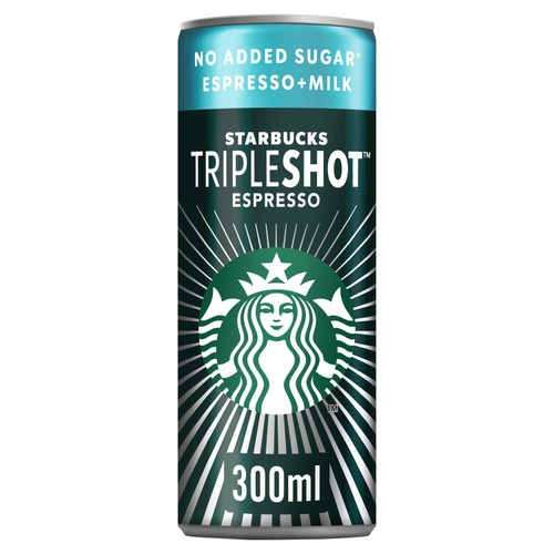 Starbucks tripleshot espresso no added sugar iced coffee