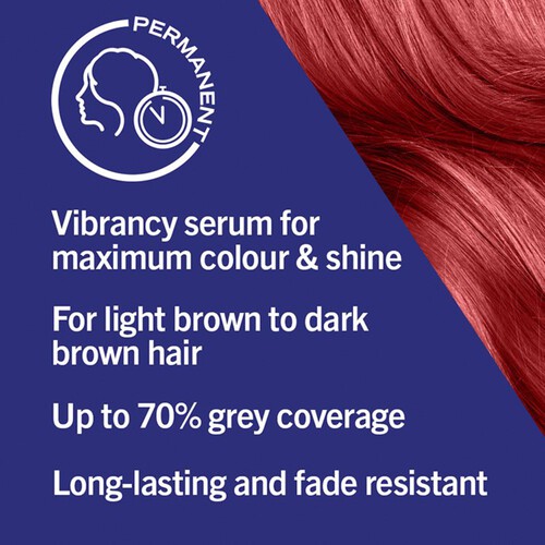 Schwarzkopf LIVE Intense Colour Permanent Red Hair Dye 043 Red Passion