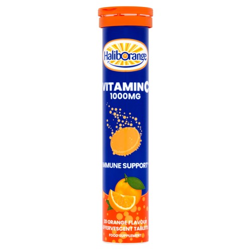 Haliborange Vit C Effervescent 1000mg 20's Orange