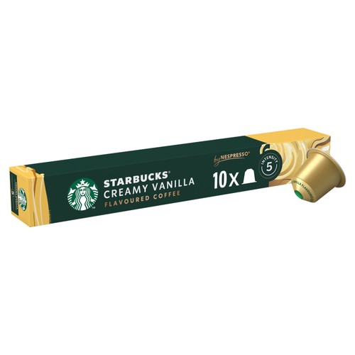 Starbucks by Nespresso Creamy Vanilla Flavoured Coffee Pods x 10