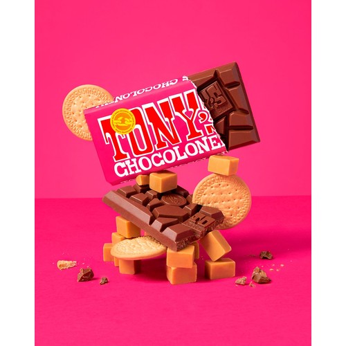 Tony's Chocolonely Fairtrade Milk Caramel Biscuit