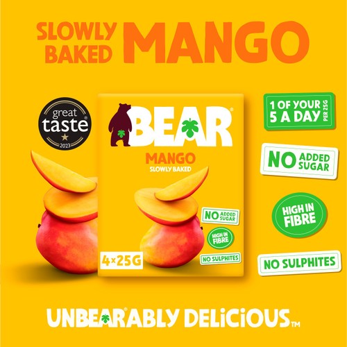 Bear Fruit Dried Mango 4X25G