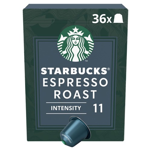 Starbucks By Nespresso Dark Espresso Roast Coffee 36 Pods 198G