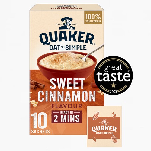 Quaker Oat So Simple Sweet Cinnamon Porridge Sachets