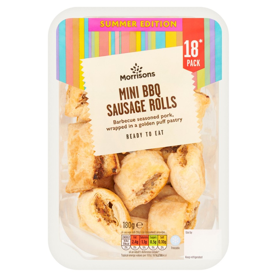 Morrison Mini Condiments Morrisons Mini BBQ Sausage Rolls 180g - Morrisons Online Groceries & Offers