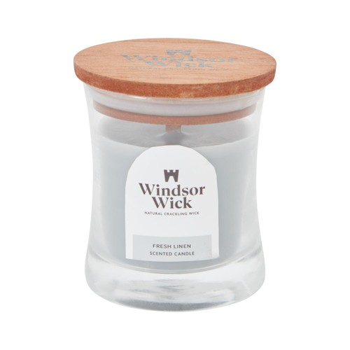 Home Style Windsor Wick Cracking Wooden Wick Mini Candle-Fresh Linen