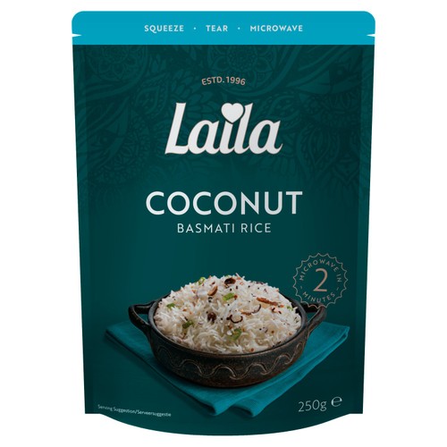 Laila Coconut Microwave Rice 250g