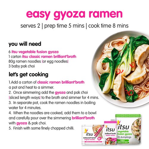 Itsu 20 Vegetable Fusion Gyoza Dinner Dumplings