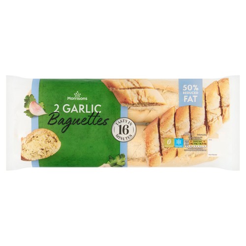 Morrisons Reduced Fat Garlic Baguettes 