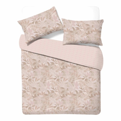 Nutmeg Home Easy Care Natural Foliage Duvet Set Double