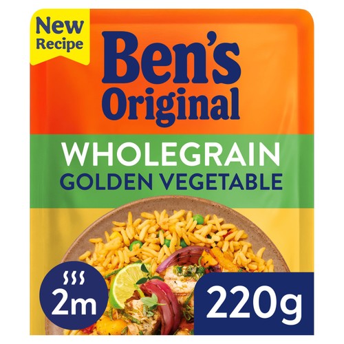Bens Original Wholegrain Golden Vegetable Microwave Rice
