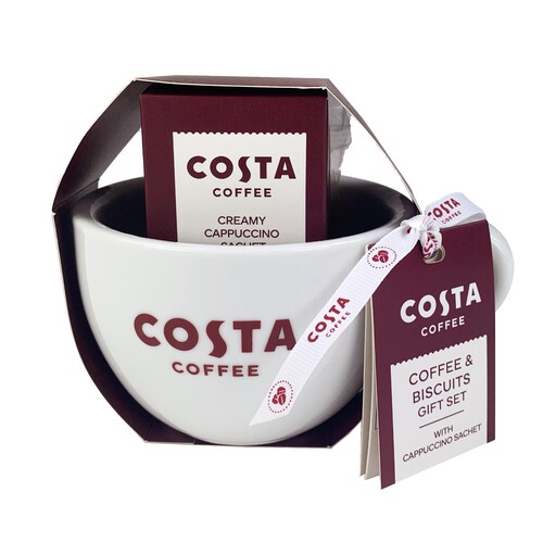 Costa Coffee Mug, Coffee And Biscuits Gift Set 