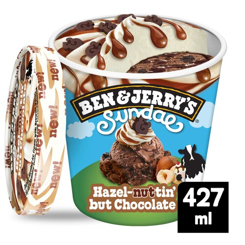 Ben & Jerry's Sundae Hazel-Nuttin' But Chocolate Ice Cream Tub