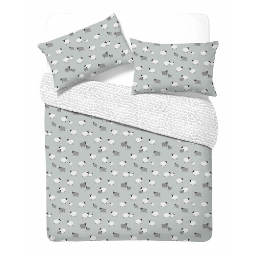 Nutmeg Home Easy Care Sheep Duvet Double