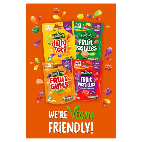 Rowntree's Fruit Gums Vegan Friendly Sweets Sharing Bag 