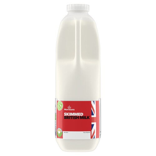 Morrisons British Skimmed Milk 2 Pints