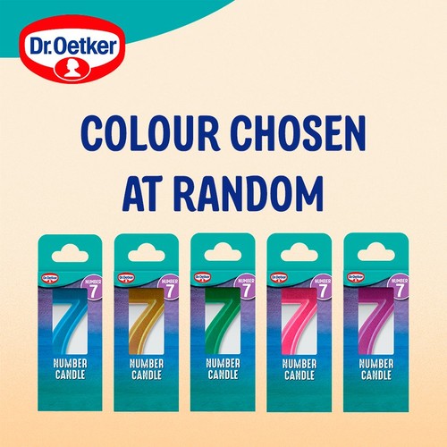 Dr. Oetker Number 7 Candle