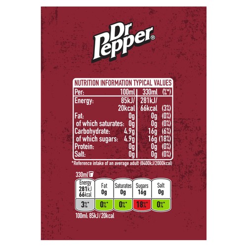 Dr Pepper 24 x 330ml
