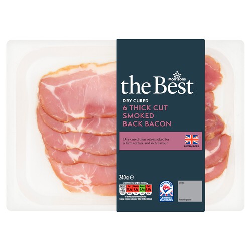 Morrisons The Best Smoked Thick Cut Back Bacon 