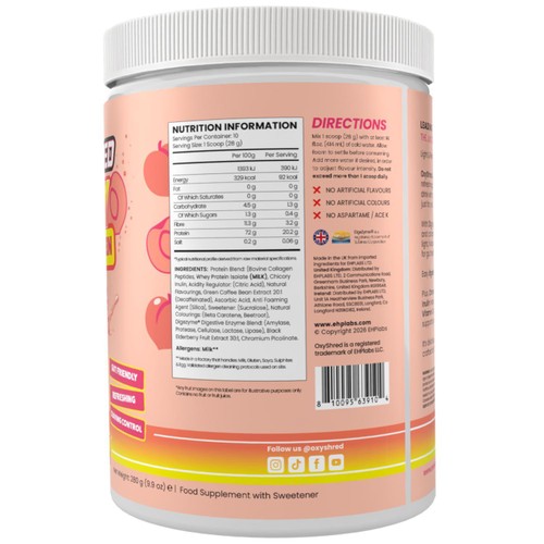 Oxyshred Juicy Clear Protein Juicy Peach 280g