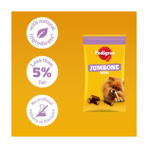 Pedigree Jumbone Mini Adult Small Dog Treats Chicken & Lamb 4 Chews