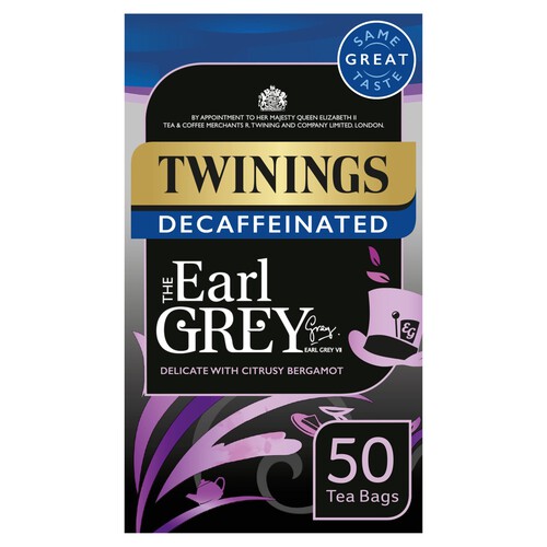 Twinings Decaf Earl Grey Tea Bags 50s