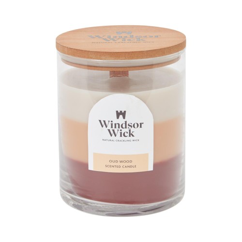 Home Style Windsor Wick Scented Candle Oud Wood