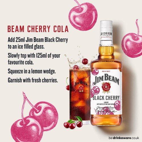 Jim Beam Red Stag Black Cherry Kentucky Bourbon Whiskey