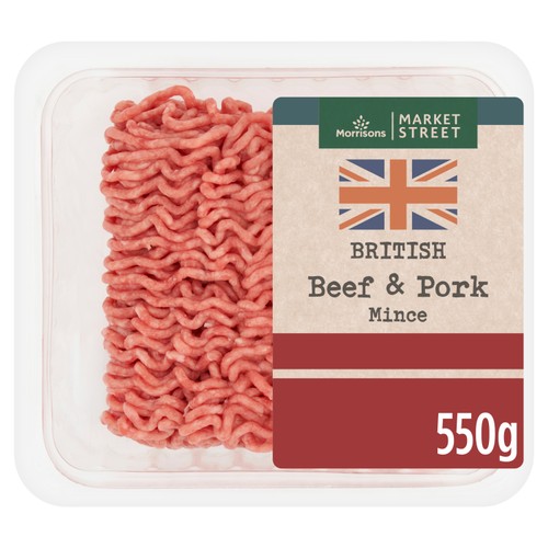 Morrisons British Beef And Pork Mince 550g