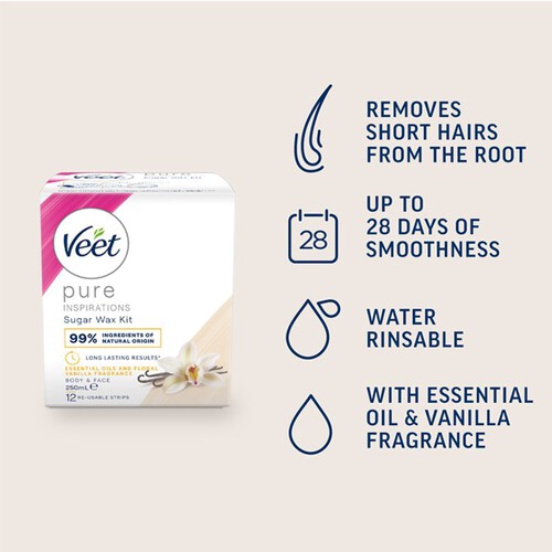 Veet Oriental Wax  Essential Oils & Floral Vanilla Fragrance