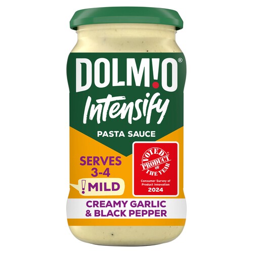 Dolmio Intensify Mild Creamy Garlic & Black Pepper Pasta Sauce