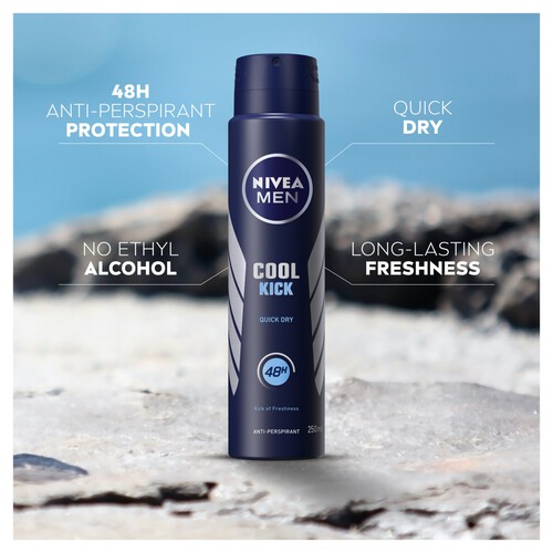 NIVEA MEN Cool Kick 48h Anti-Perspirant Deodorant Spray 