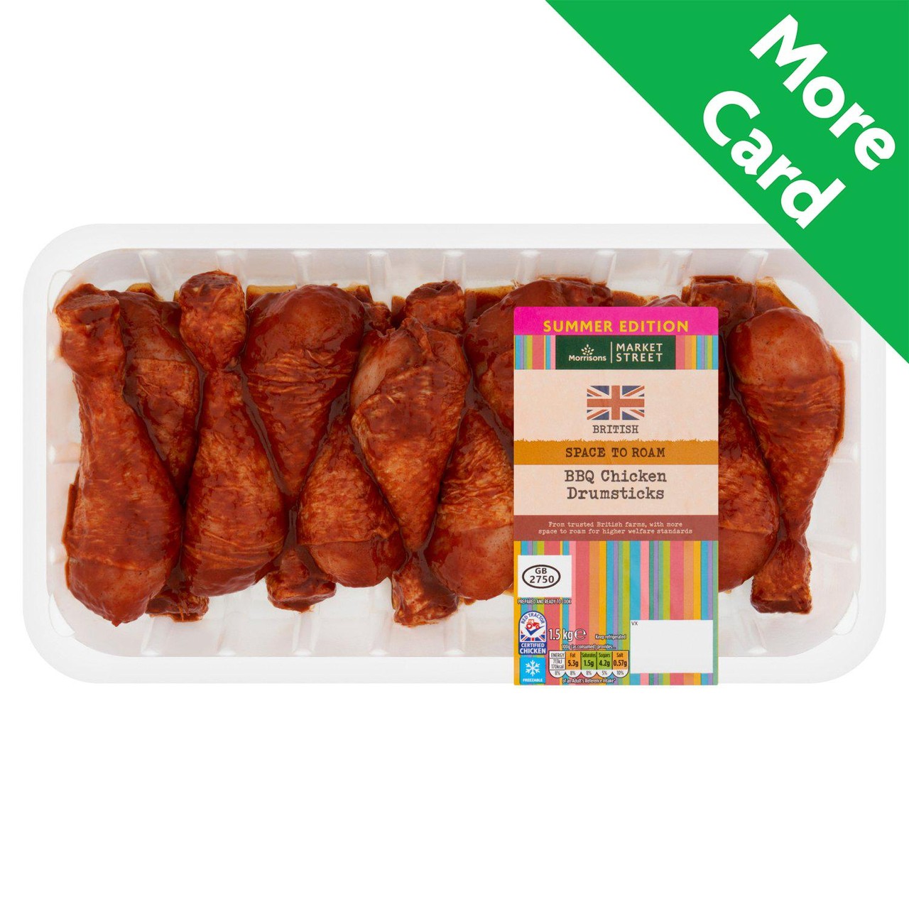 Morrisons Chicken BBQ Drumsticks 1.5kg