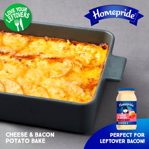 Homepride Cheese & Bacon Pasta Bake Sauce 485g