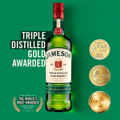 Jameson Triple Distilled Blended Irish Whiskey 