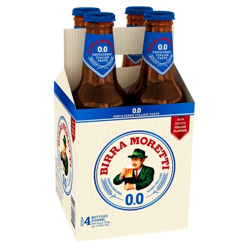 Birra Moretti Zero Alcohol Free 4x330ml