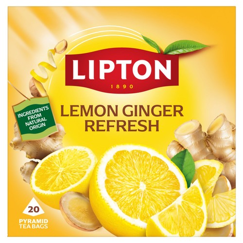 Lipton Fruit & Herbal Lemon & Ginger 20 Tea Bags