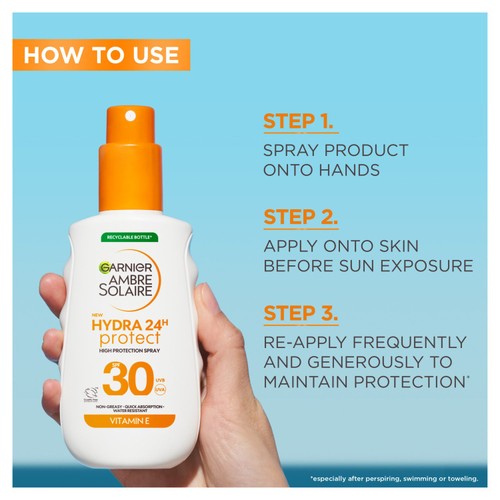 Ambre Solaire Hydra Protect Spray SPF 30   150ml