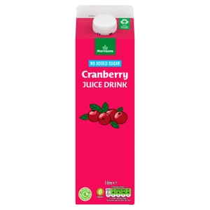 Morrisons No Added Sugar Cranberry Juice Drink 1L