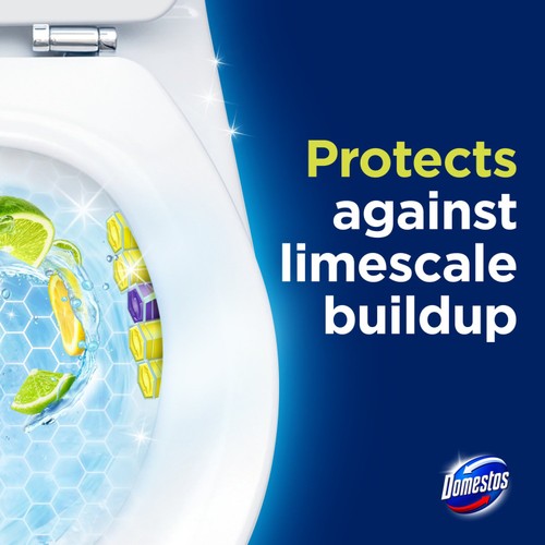 Domestos Power 5 Toilet Rimblocks Lime 3 Pack