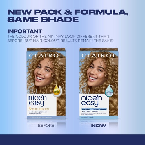Clairol Nice'N Easy Creme Permanent Hair Dye 7 Dark Blonde