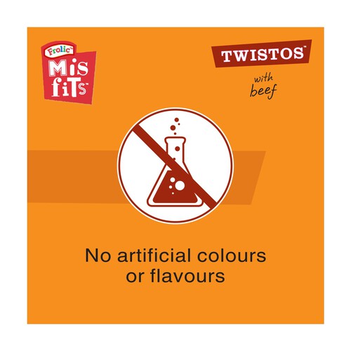 Misfits Twistos Dog Treats with Beef