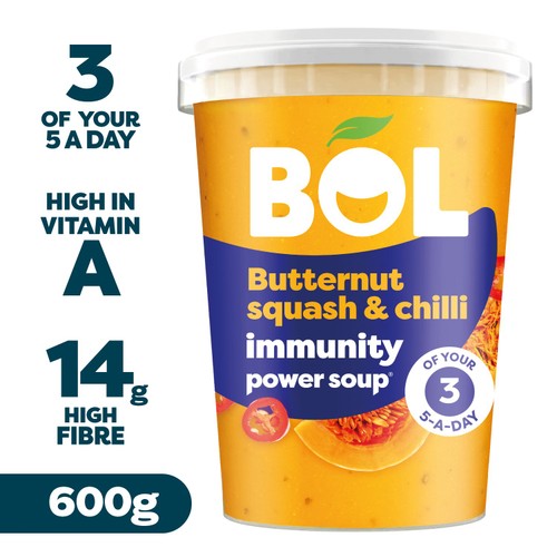 BOL power soup butternut squash chilli