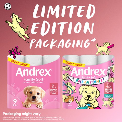 Andrex Family Soft Toilet Tissue 9 Pack