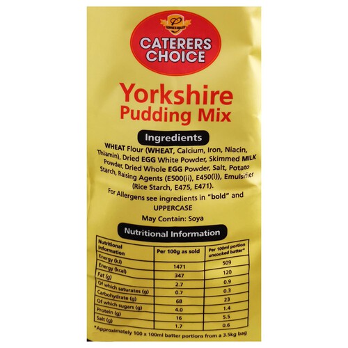 Caterers Choice Yorkshire Pudding Mix 