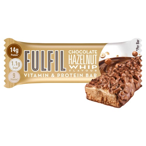 FULFIL Chocolate Hazelnut Whip Flavour Vitamin & Protein Bar 40g