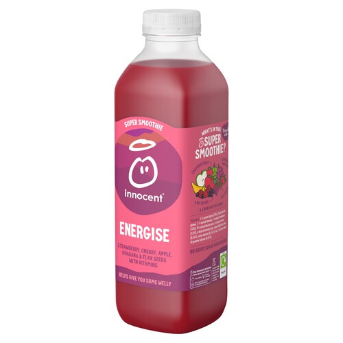 Innocent Strawberry & Cherry Energise Super Smoothie With Vitamins