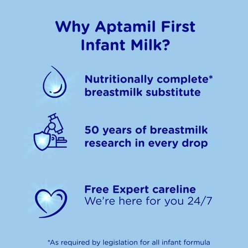 Aptamil 1 First Infant Baby Milk Formula Liquid Ready to Feed from Birth