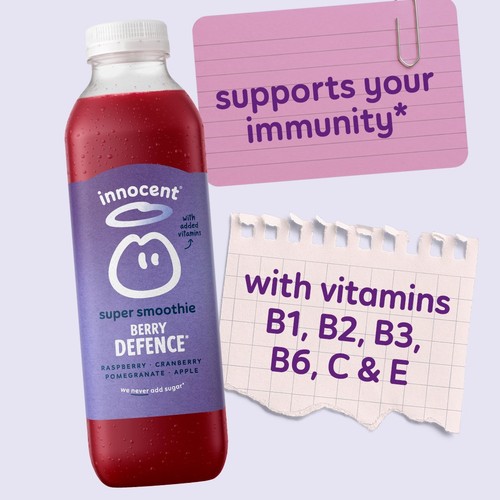 Innocent Berry Defence, Raspberry, Cranberry & Pomegranate Super Smoothie